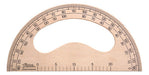 Unfinished Wooden Protractor 0