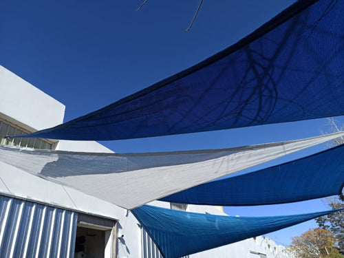 Media Sombra Toldo Vela Triangular Azul - 2,5m X 3,5m 5