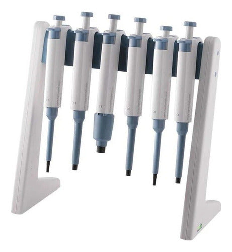 Soporte Lineal Para 6 Micropipetas Con Estribo Para Dedo 0