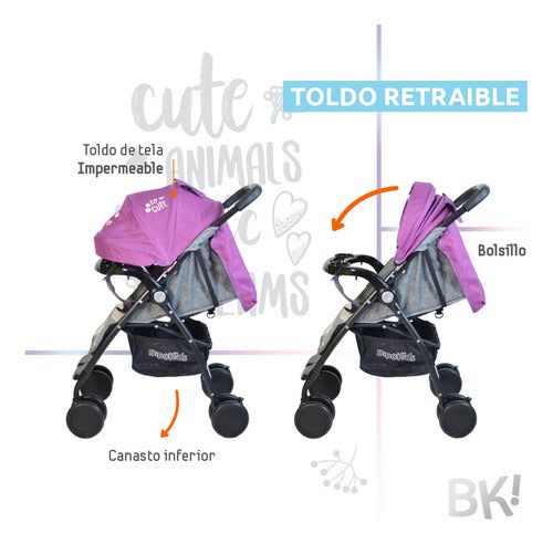 Lightweight Compact Baby Stroller Crib 40