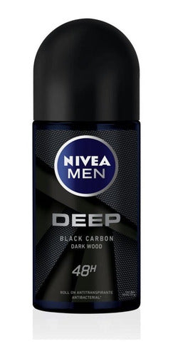 Desodorante Rollon Nivea Men Deep 50 Ml Dark Wood 0