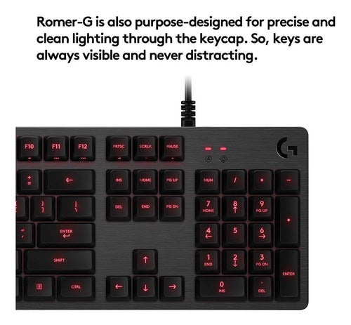 Logitech G G413 Backlit Mechanical Gaming Keyboard With USB P 1