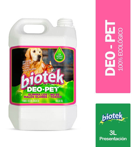 BioTek Eliminador De Olores Y Manchas Mascotas Enzimatico 3lt 1