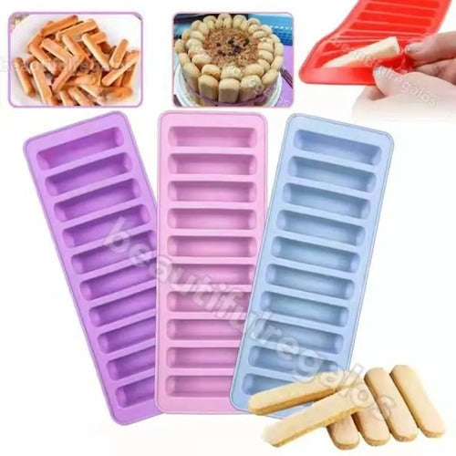 M&Q Regalos Silicone Bar Ice Cube Tray with 10 Cavities 0