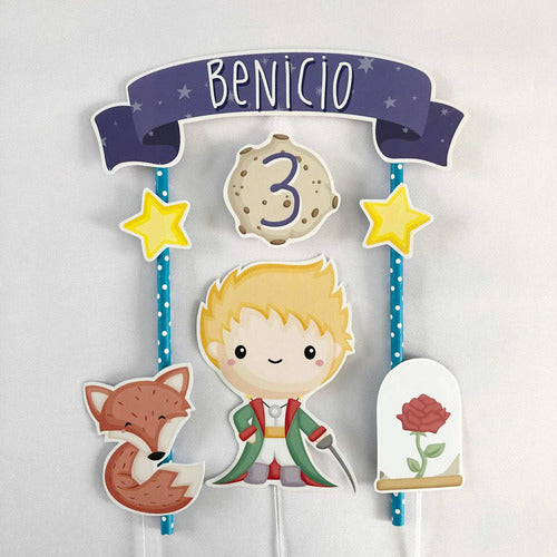 Cake Topper Personalizado Adorno Torta Pequeño Principito 0