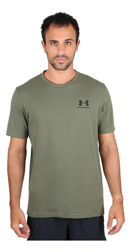 Under Armour Sportstyle Left Chest Men's T-Shirt in Green 0