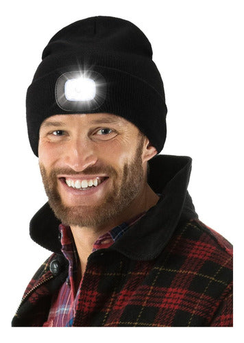 MELASA Unisex LED Hat with Light, USB Rechargeable, Hands-Free 4