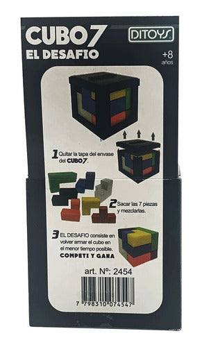 Ditoys Cubo 7 El Desafío Cubo Para Armar Juego Ingenio Original Ed 6