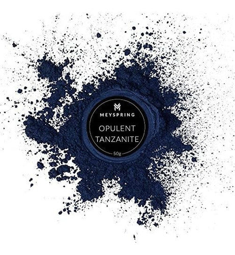 Meyspring Opulent Tanzanite - Intense Blue Mica Powder for Epoxy Resin - Navy Blue Pigment - Resin Art Supplies - Epoxy Resin Color Pigment - Blue Dye 1