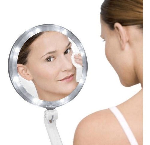 GRUPOFERTA LED Lighted Foldable Makeup Mirror with USB Power 5