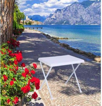 Outdoor Folding Table 80x60 TV Camping Living Picnic Garden 4