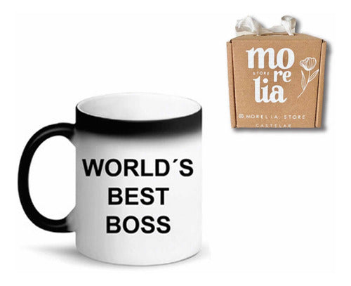 Taza Mágica Personalizada - World's Best Boss, The Office 0