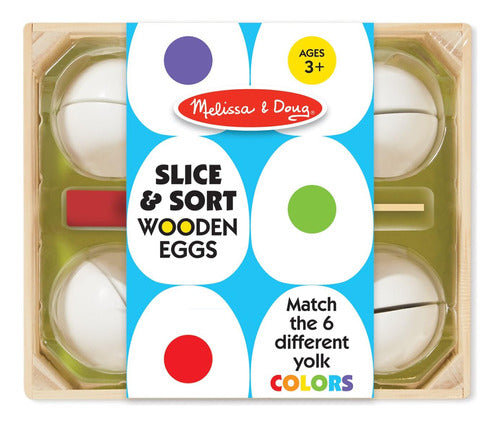 Melissa & Doug Slice & Sort Wooden Eggs (13 pcs) 0