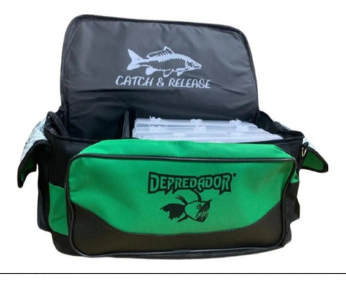 Depredador Bolso Pesca Depredador Tararira Spinning Señuelo + 4 Cajas 0