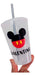 Mickey 15 Transparent Plastic Cups with Name Straw 400cc 0