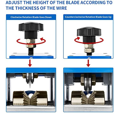 SENDUO Improved Manual Wire Stripping Machine 0.59-1.57in 3