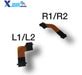 Kit Par Cabo Flat Flex L2 R2 L1 R1 Controle Dualsense Ps5 1