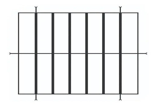 Reja 80x40 Cm Hierro 12 !! 0