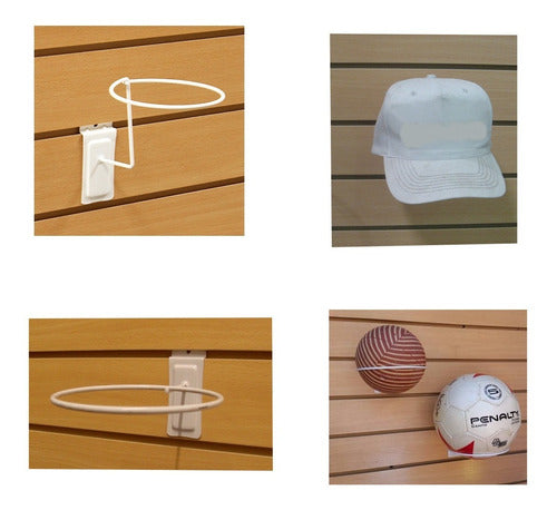 Mensula Porta Pelota O Gorro Panel Ranurado 0