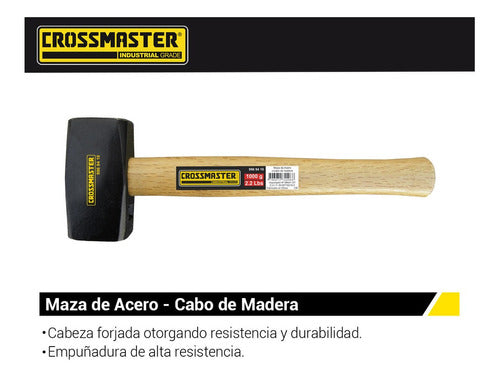 Maza De Acero 2000 Gramos Con Cabo Crossmaster 9969418 1