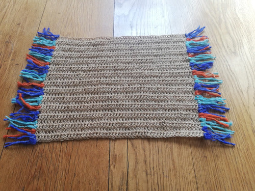 Handwoven Crochet Jute Placemat - De la Antonia 0