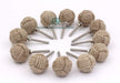 Nautical Knotty Door Knobs - 12 Jute Rope Drawer Pulls 0