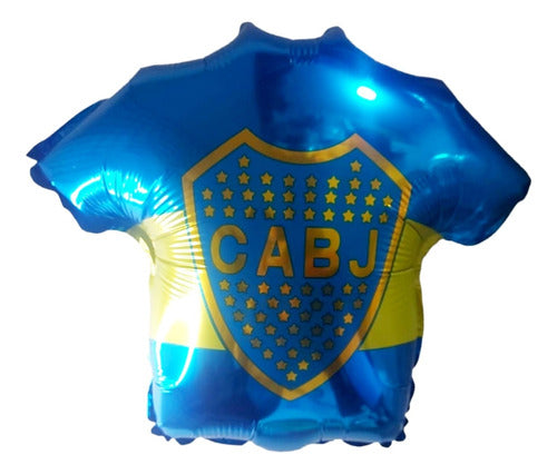 LOW Globo Camiseta Boca Juniors Metal Azul Y Amarillo X 10 U 2