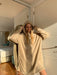 Maxi Teddy Sheepskin Double-Sided Plush Pajama Hoodie 112