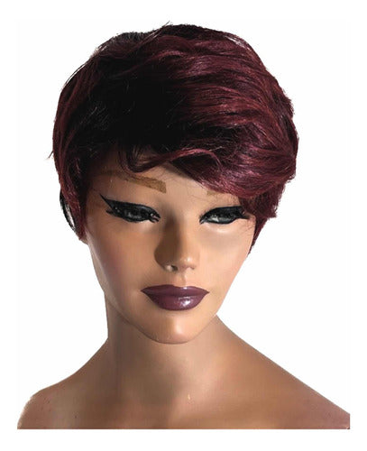 Excellent Quality Degrade Black and Reddish Wig 0