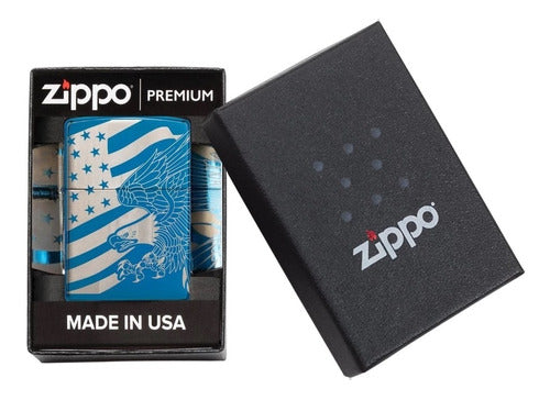 Zippo Encendedor Modelo 49046 Patriotic Design Garantia 2