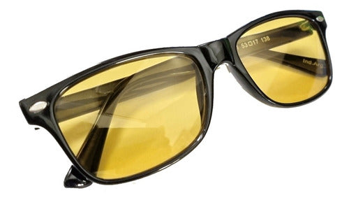 Night Driver Wayfarer Style Yellow Lenses Anti-Glare Glasses 21 5