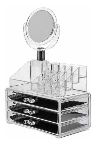 Master Sale Organizer Acrylic Makeup and Cosmetics with Mirror 0