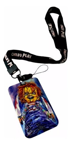 Porta Sube Chucky Terror Llavero Exclusivo Con Colgante 0