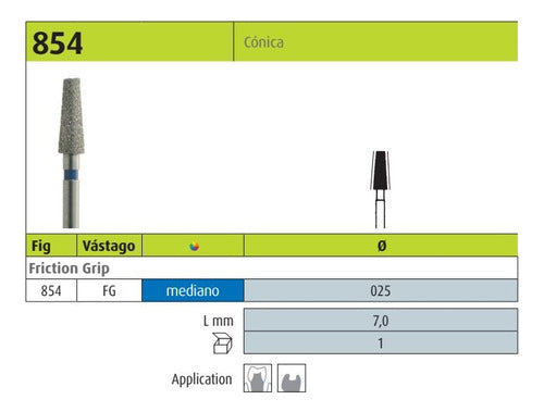 Jota Cónica Diamond Stone for Turbine FG 854 1