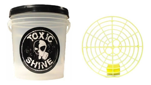 Toxic Shine 10 Liters Bucket + Grit Guard Dirt Separator 0
