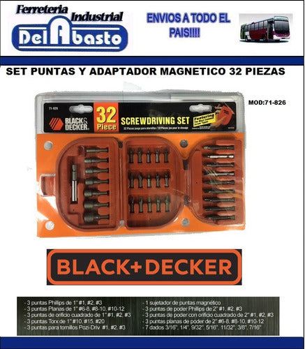 Black+Decker 71-826LA 32-Piece Screwdriver Bit Set with Case 3