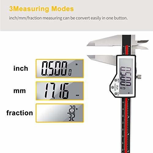 Digital Electronic Caliper with LCD Screen (Red) 1