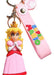 Set of 3 Super Mario Bros Luigi Peach Princess 3D Rubber Keychains Combo 1