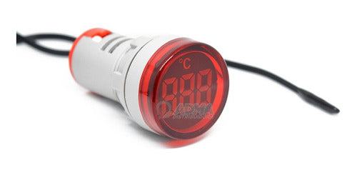 BAW Mini Termometro Ojo Buey 220V 380V -20 A 199°C Led 0