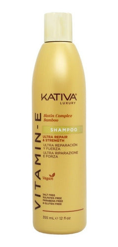 Kativa Vitamin-E Ultra Repair Shampoo for Strength Vegan 0