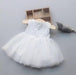 Little Mermaid Imported Baby Girl Dress with Broderie, Tul, and Lace Bow 6