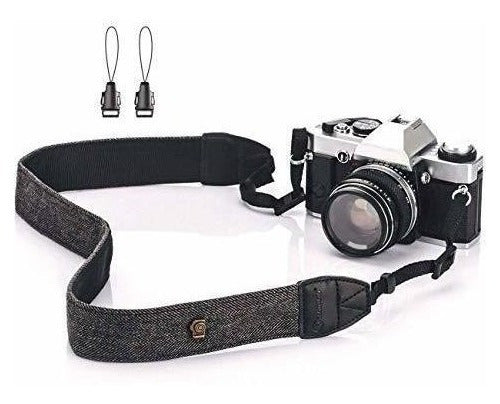 Tarion Shoulder Belt Camera Strap - Vintage Design for DSLR Cameras 0