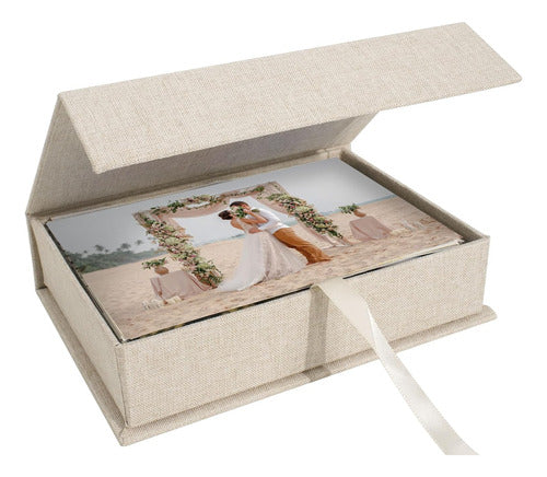 Hiwhy Beige Storage Box, 5x7 Cm, for Keepsakes 0