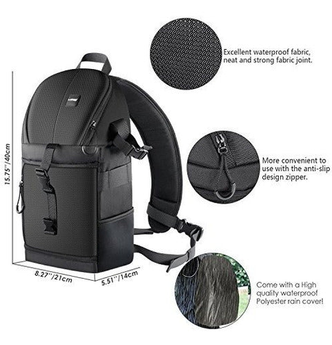 Nueva Mochila Profesional Con Funda De Camara Para Nikon Can 2