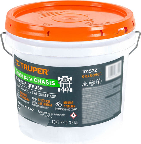 Truper Calcium Lubricating Grease for Chassis 90° Fusion 3.5 Kg 0