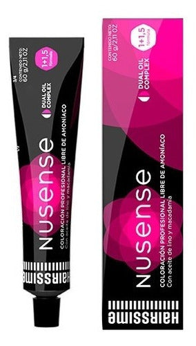 Hairssime Nusense Coloracion Sin Amoniaco X 60g - Nº3 Castaño Oscuro 0