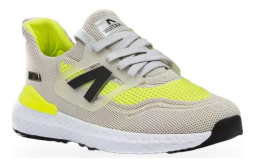 A Nation An Ultra Gray/Yellow Running Shoe 0