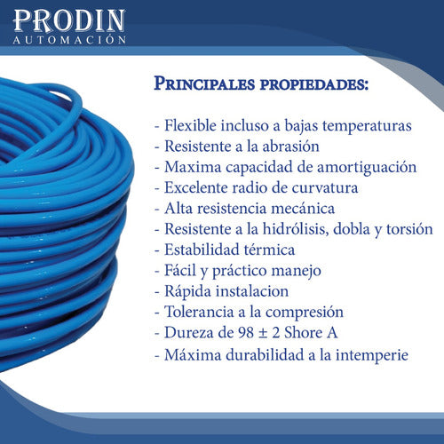 Mantova Polyurethane Hose 12mm for Pneumatics Air 5 Meters 2