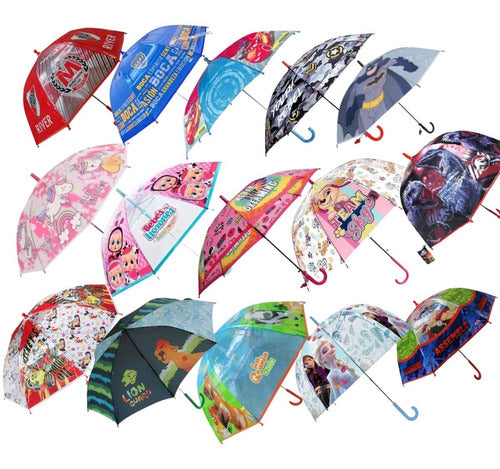 Minnie Pepa Barbie Simon Ct Mmk P450 - Kids Umbrella 0