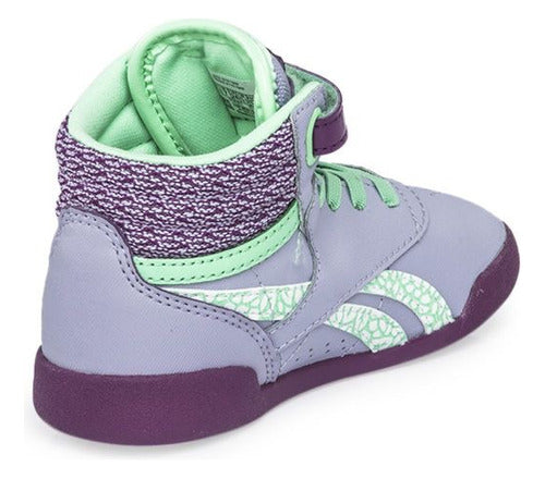 Reebok Freestyle Surfs Up Lilac Boots for Kids 1